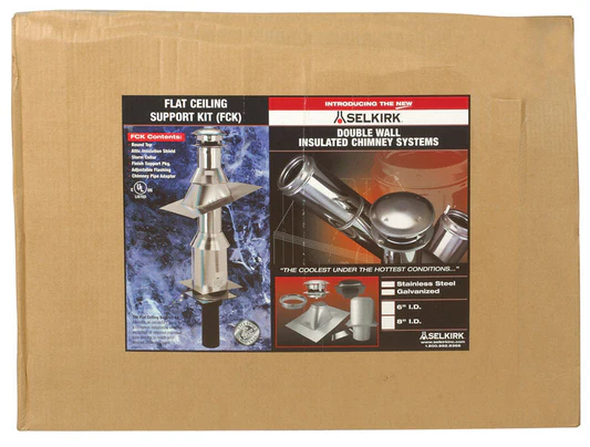 SELKIRK CORPSelkirk 6 in. Stainless Steel Stove Pipe Ceiling Support Kit