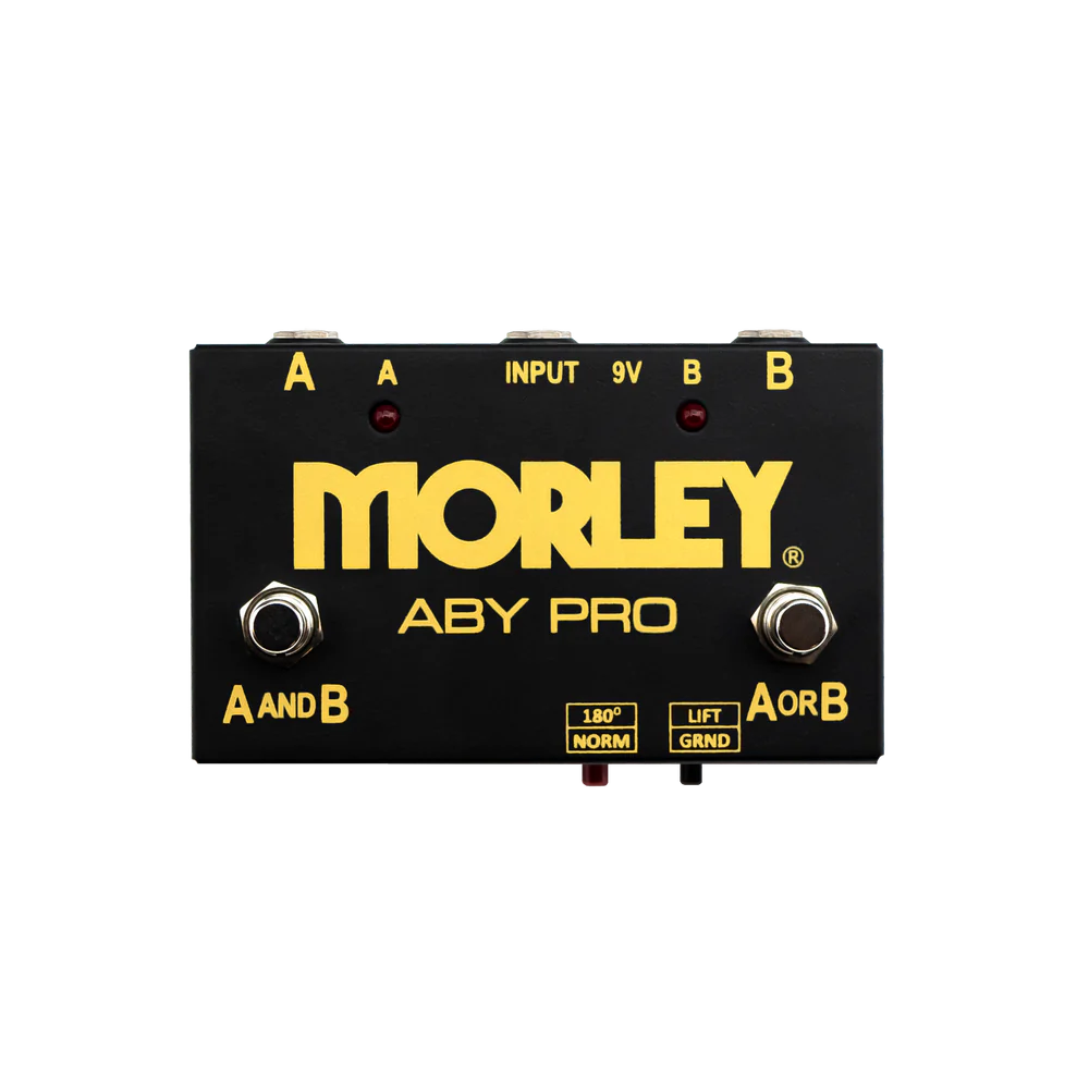 Morley ABY Pro 2-Button Switcher/Combiner Pedal Morley ABY Pro 2-Button Switcher/Combiner Pedal