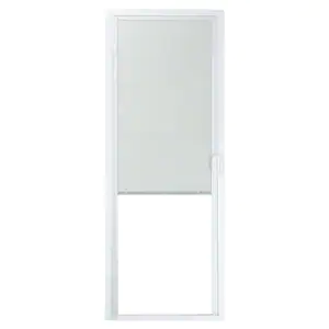 American Craftsman 60 in. x 80 in. 50 Series White Vinyl Sliding Patio Door Left-Hand Moving Panel with Blinds