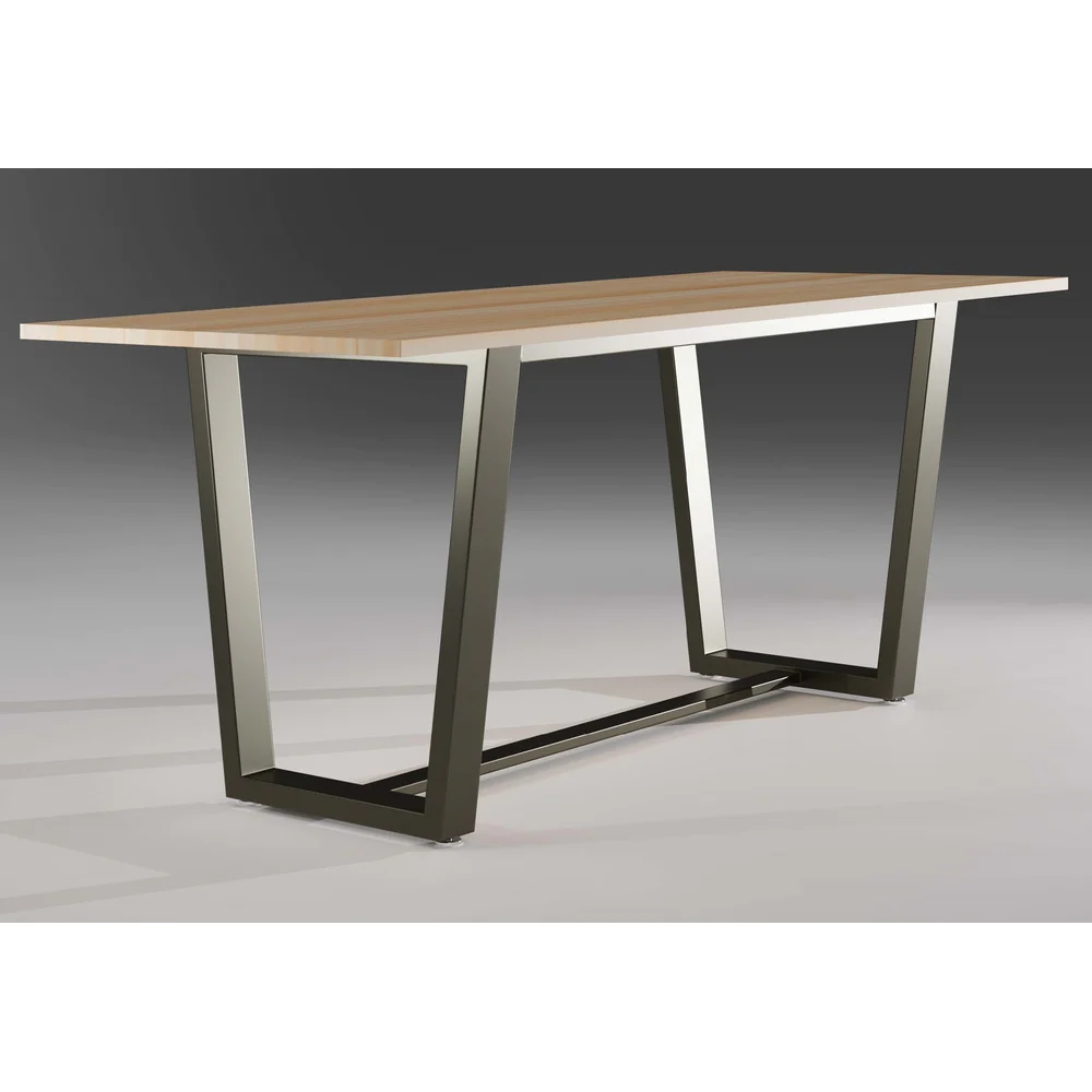 Trestle Steel Base Communal Table - Overstock Kansas Outlet