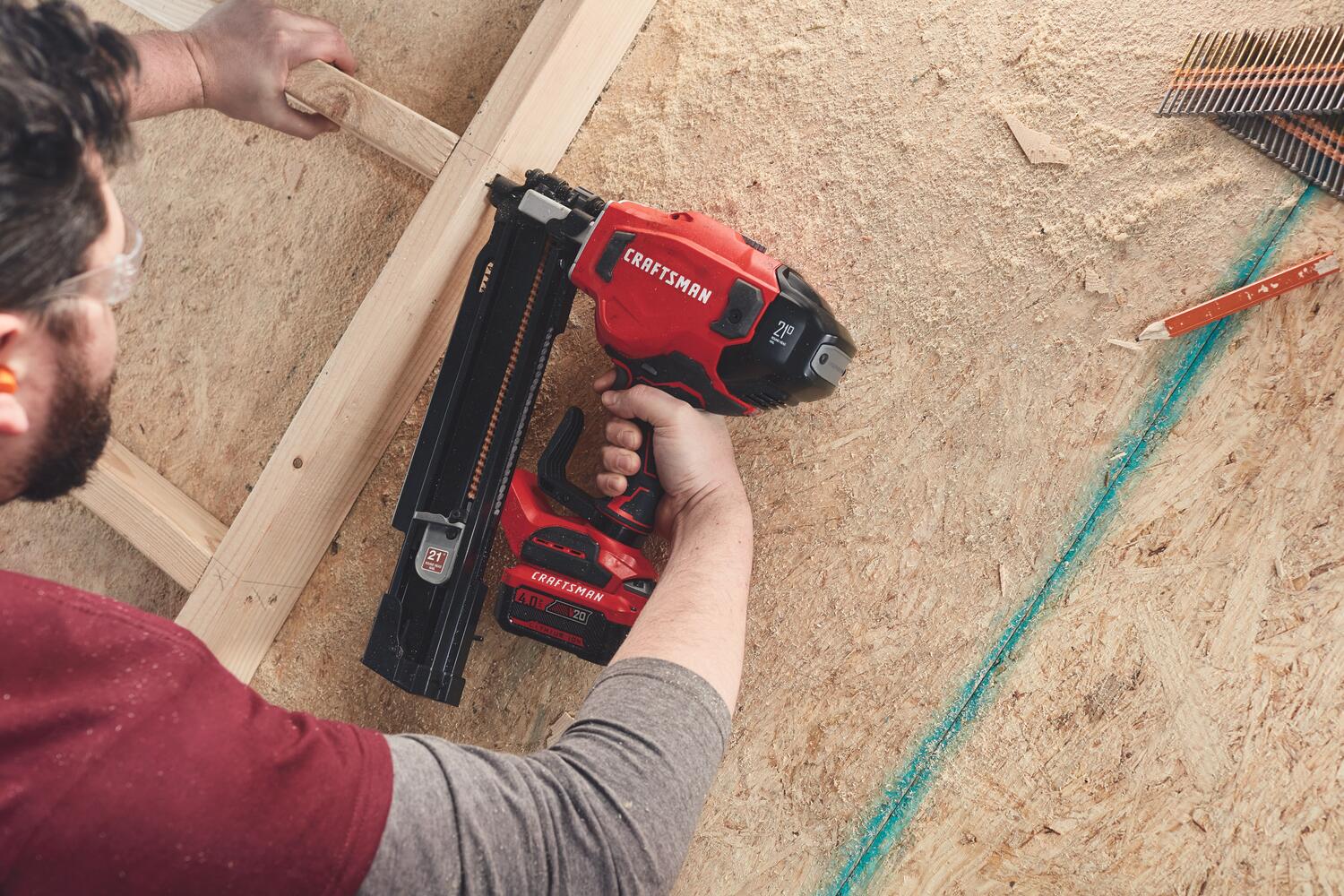 CRAFTSMAN 3.25-in 21-Degree Cordless Framing Nailer