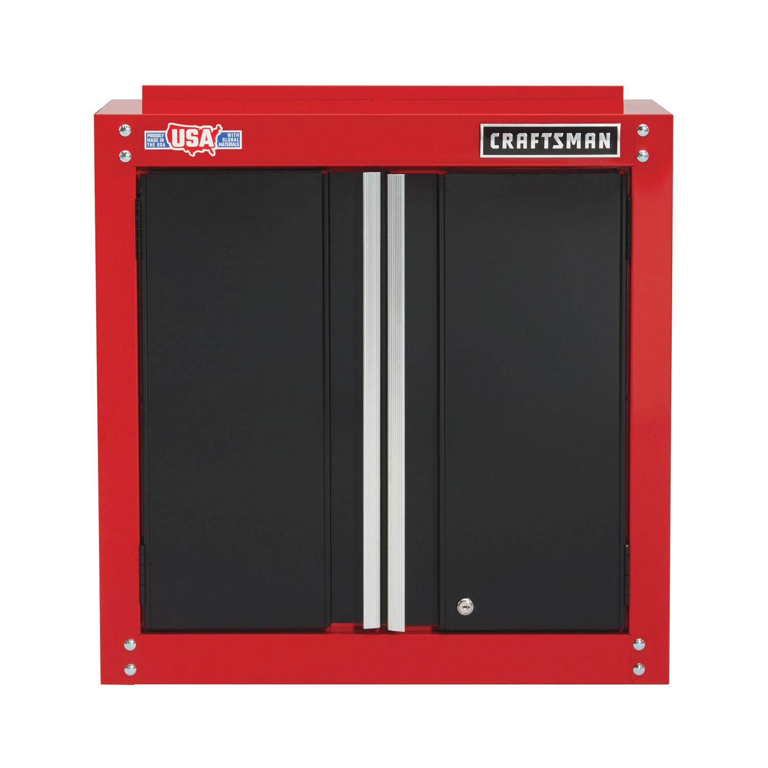 CRAFTSMAN Steel Wall-mounted Garage Cabinet in Red (28-in W x 28-in H x 12-in D)