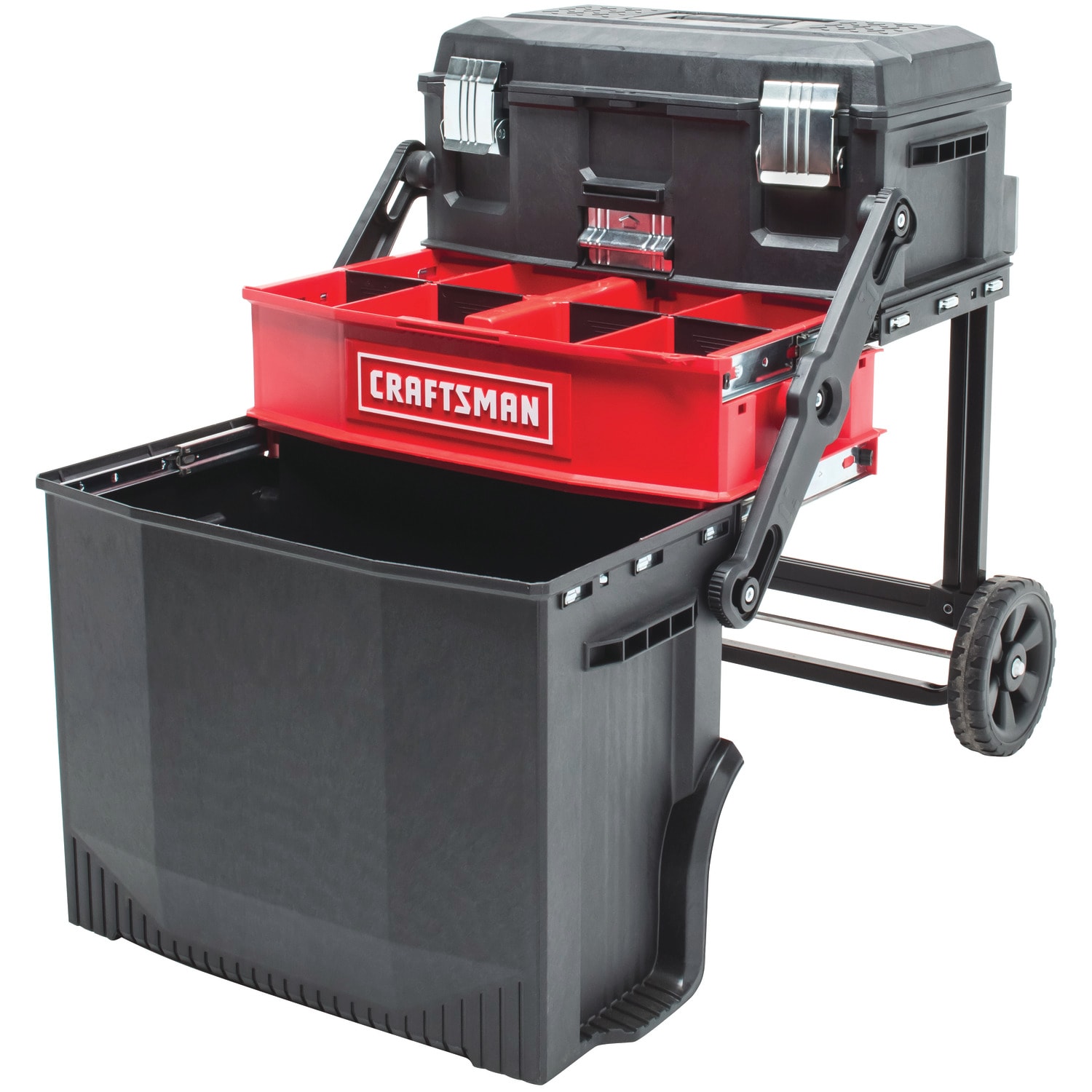CRAFTSMAN 22-in 1-Drawer Black Metal Wheels Lockable Tool Box