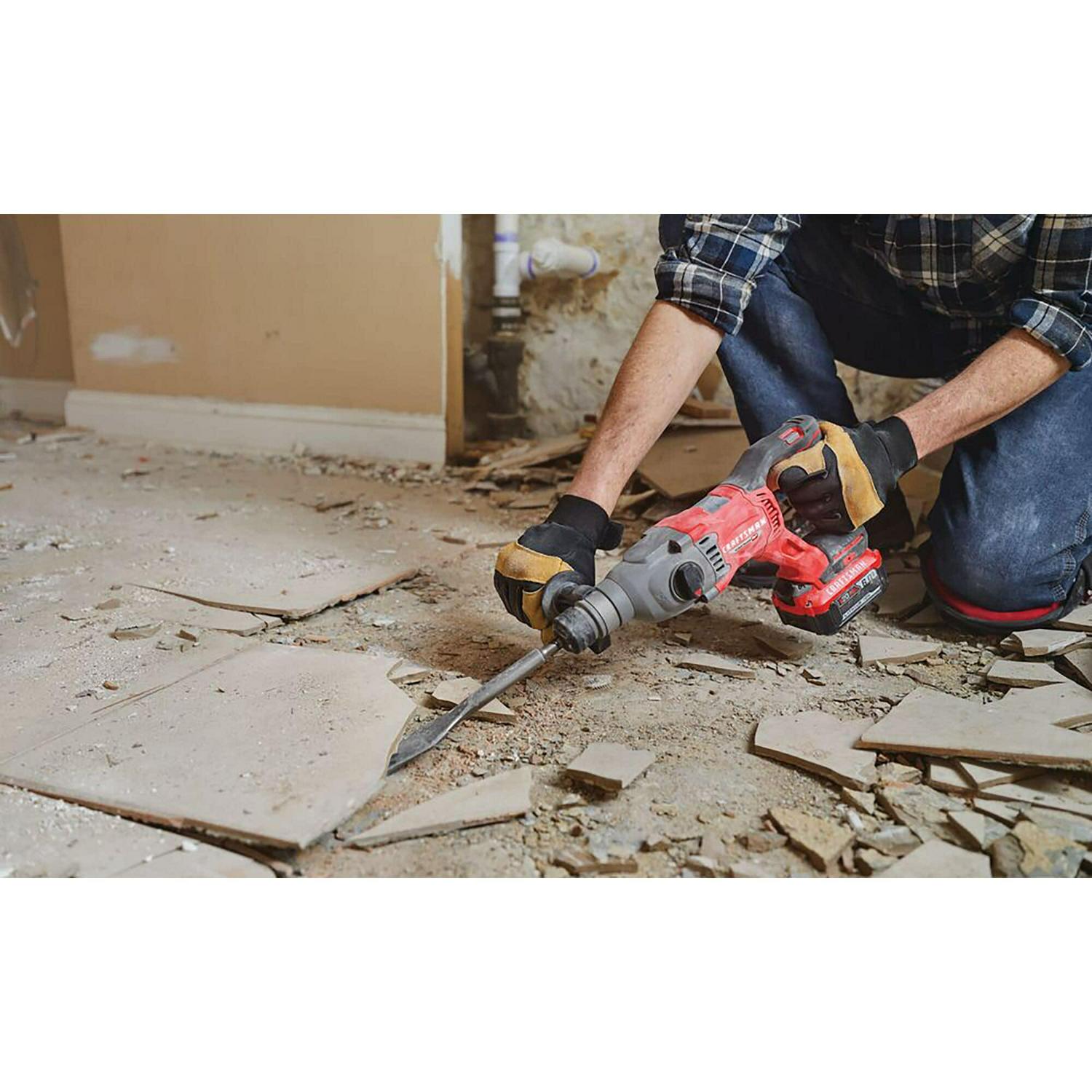 CRAFTSMAN V20 RP 20-volt Max 1-in Sds-plus Variable Speed Cordless Rotary Hammer Drill (Bare Tool)