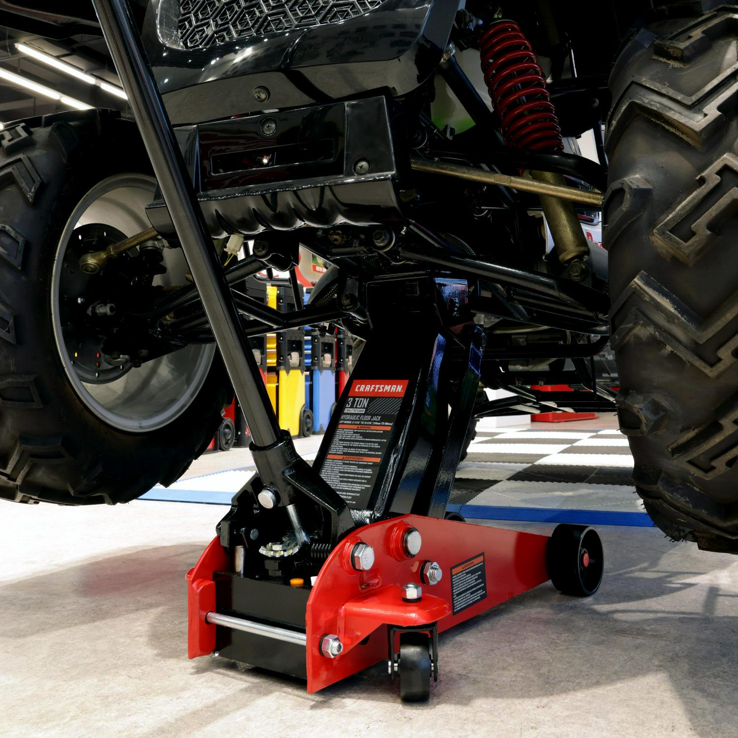 CRAFTSMAN Black 3-Ton Steel Hydraulic Floor Jack