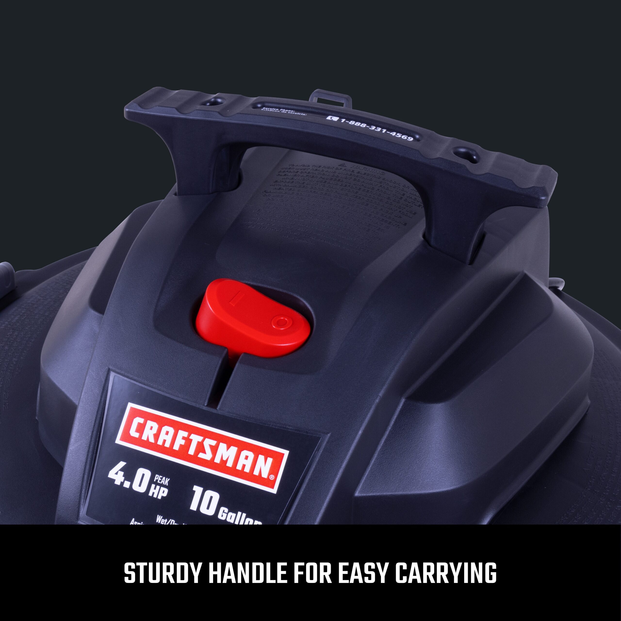 CRAFTSMAN 10-Gallons Corded Wet/Dry Shop Vacuum with Accessories Included