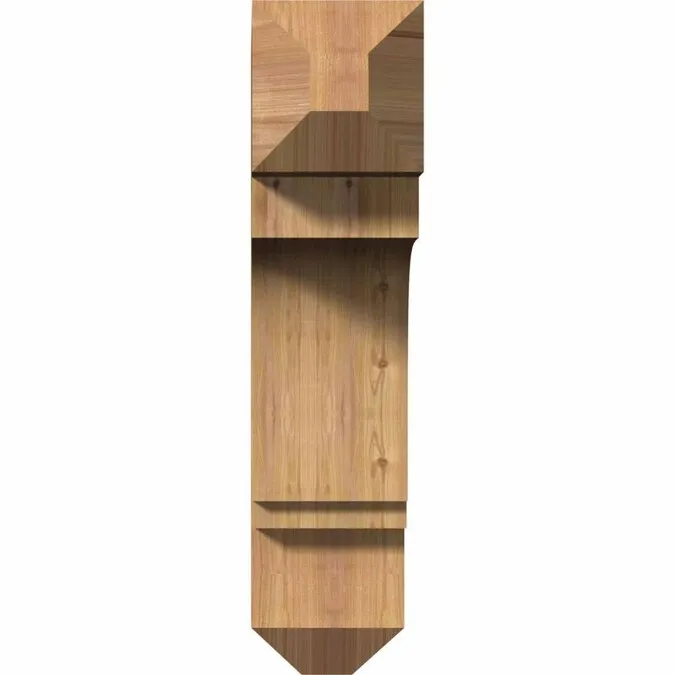 Ekena Millwork Imperial craftsman smooth 5-1/2-in x 24-in x 24-in Brown Western Red Cedar Standard Bracket