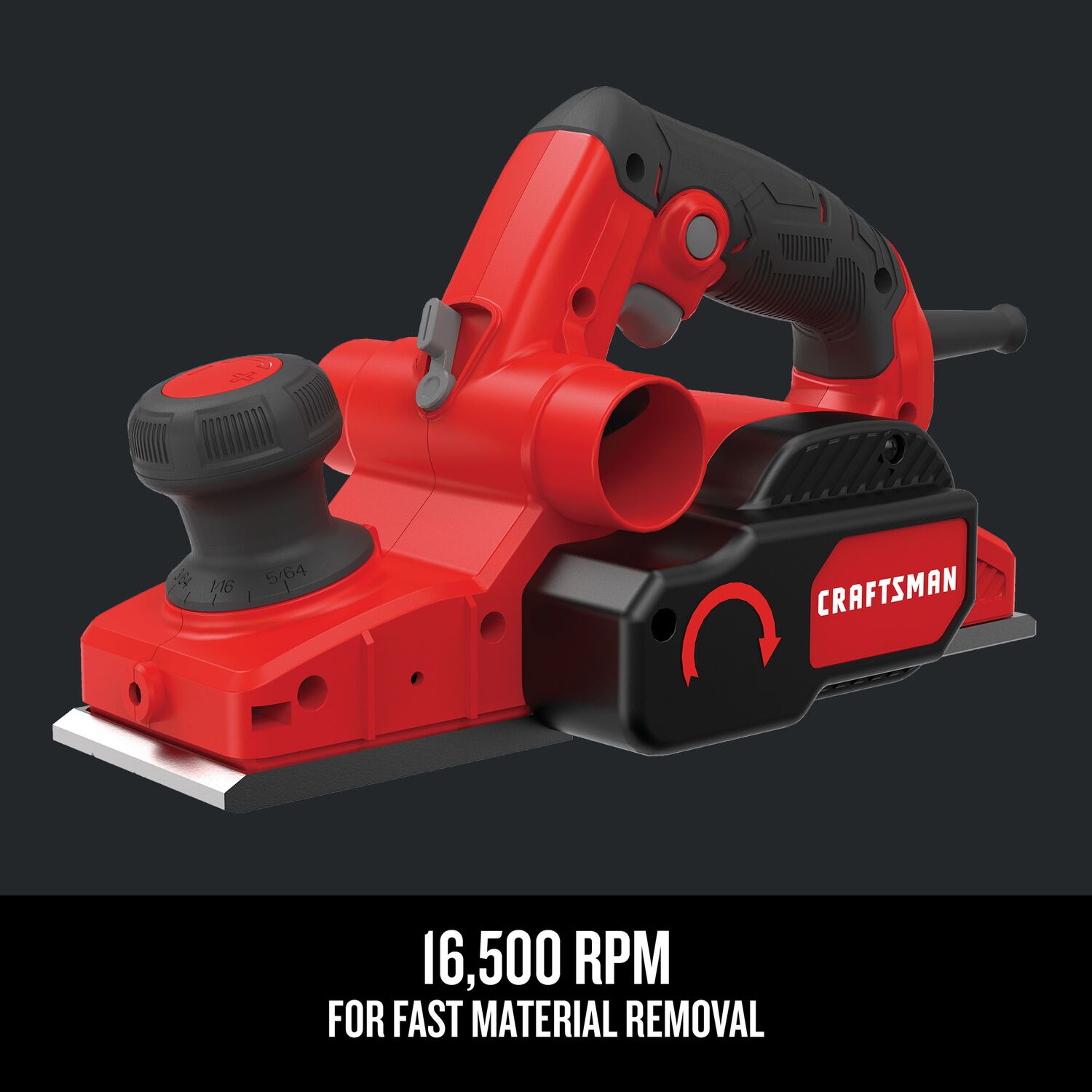 CRAFTSMAN 12.5-in W 6-Amp Handheld Planer