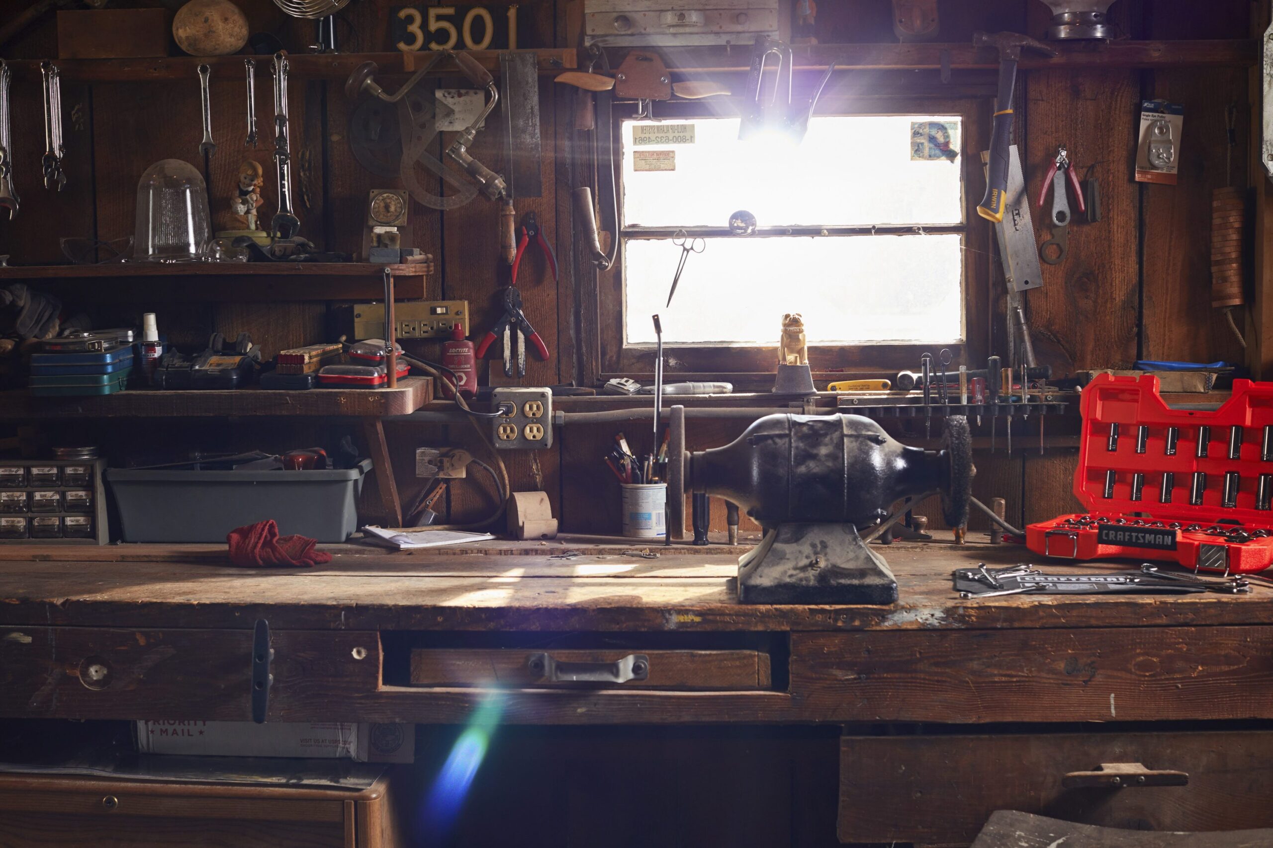 CRAFTSMAN 51-Piece Standard (SAE) and Metric Combination Gunmetal Chrome Mechanics Tool Set with Hard Case