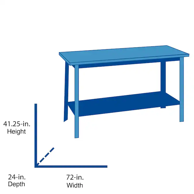 CRAFTSMAN 24-in L x 41.25-in H Red Wood Work Bench