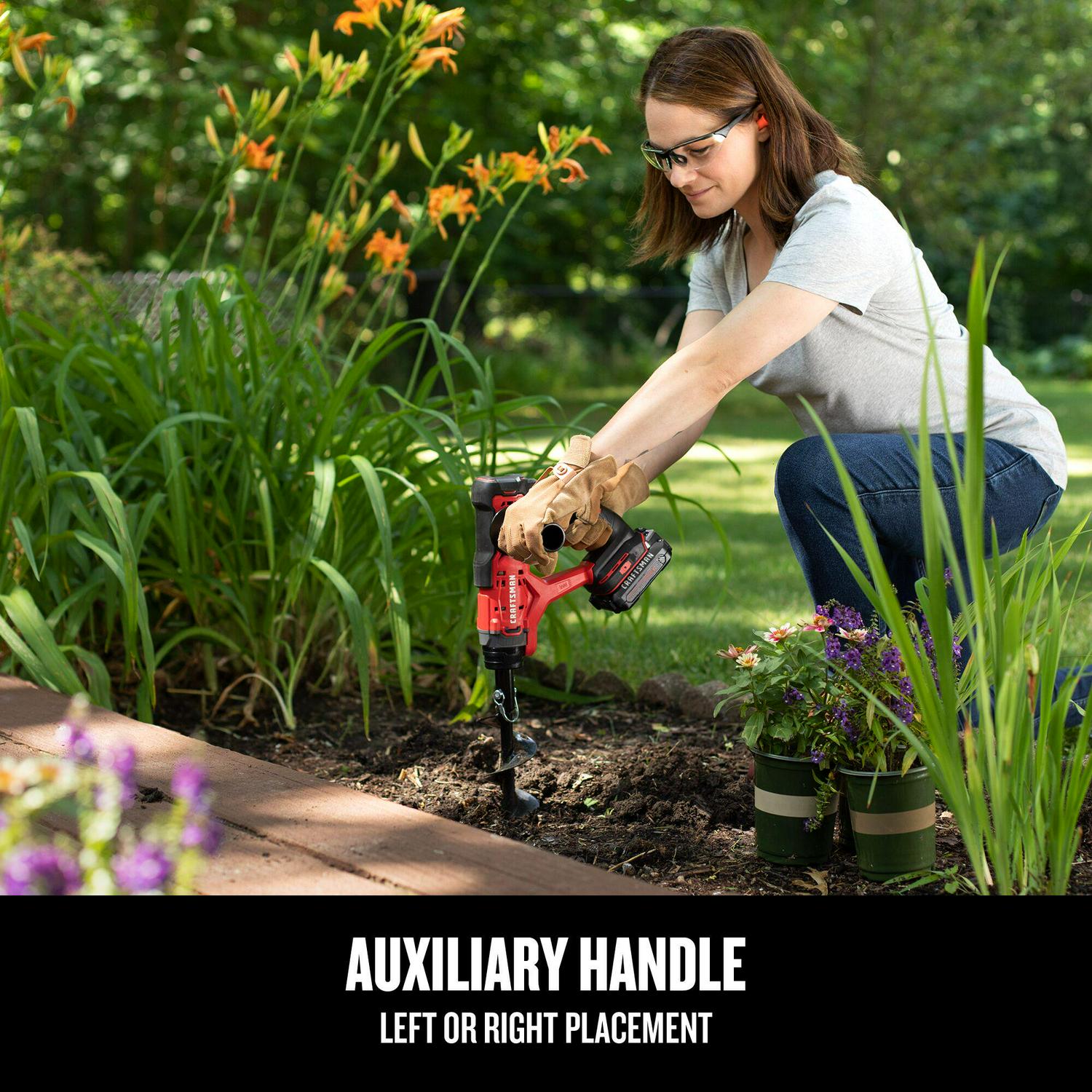 CRAFTSMAN V20 13.976-in Bulb Auger