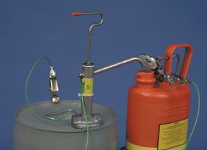 BASCO FM Approved Hand Pail Pump - Flexspout - Stainless Steel