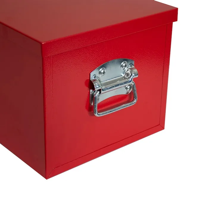CRAFTSMAN Portable Tool Box 30.12-in Red Steel Lockable Tool Box