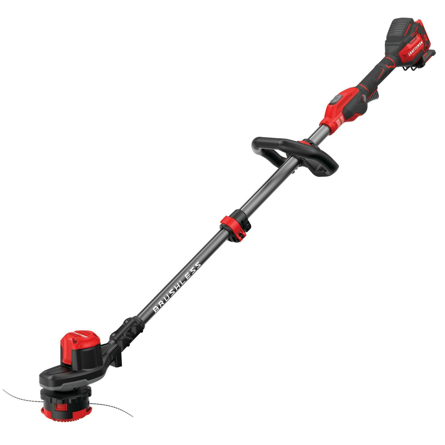 CRAFTSMAN V20 20-volt Max 13-in Straight Shaft Attachment Capable Battery String Trimmer (Battery and Charger Not Included)