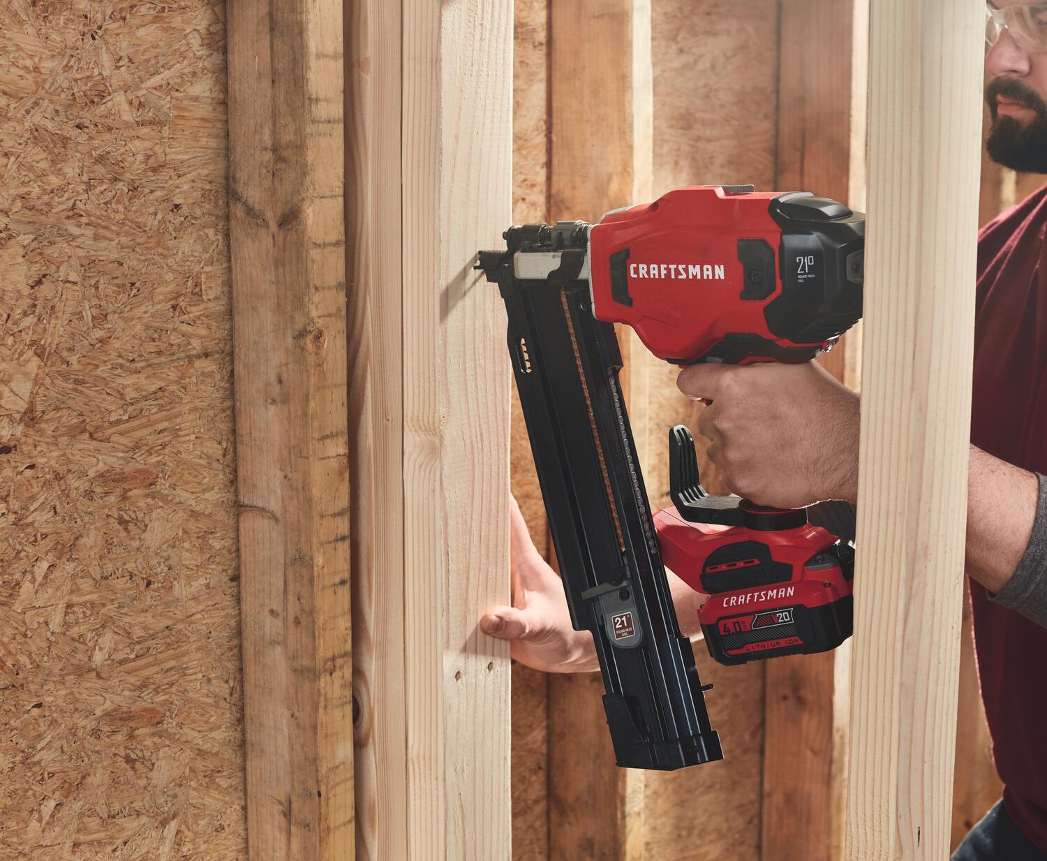 CRAFTSMAN 3.25-in 21-Degree Cordless Framing Nailer