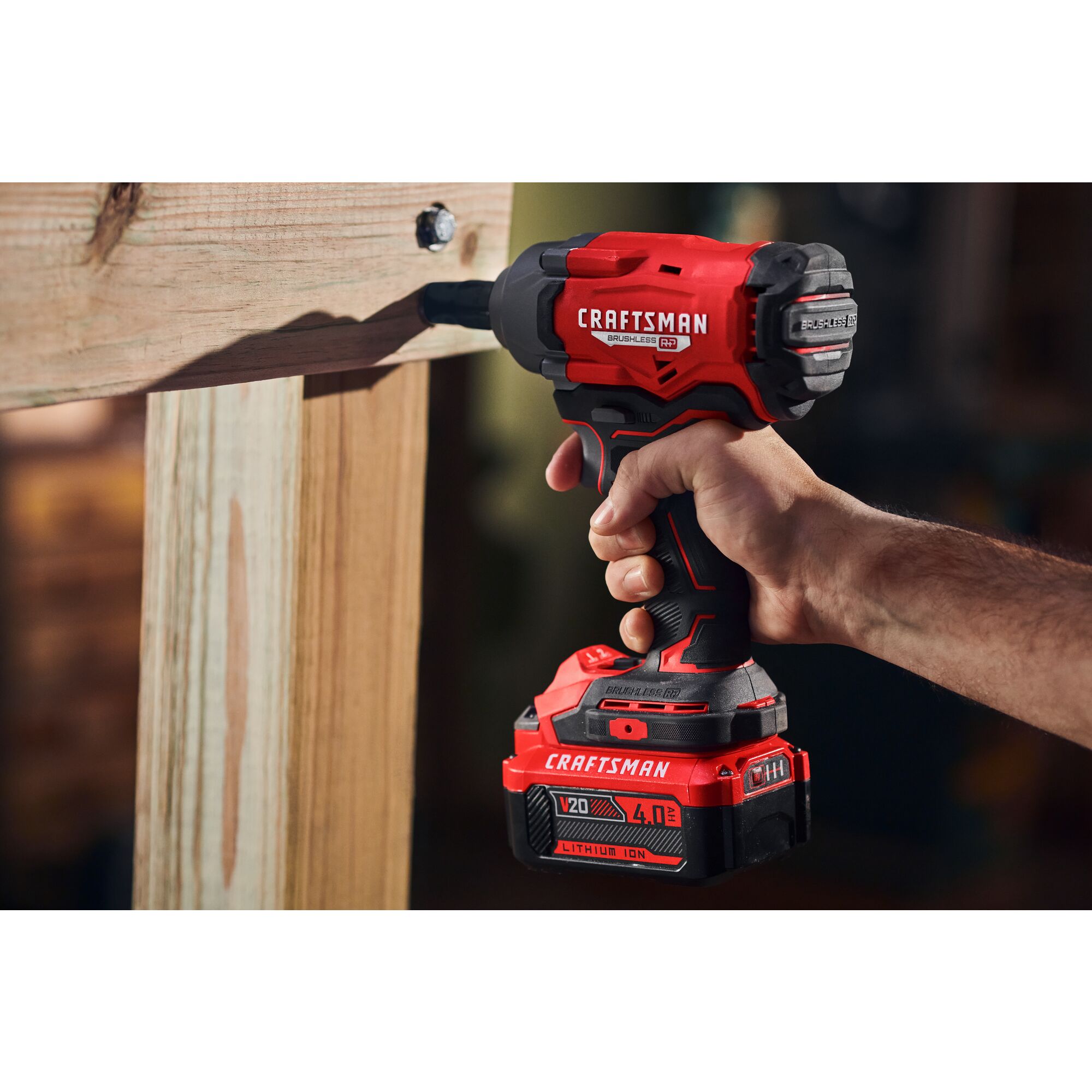 CRAFTSMAN 20-volt Max Variable Speed Brushless 1/2-in Drive Cordless Impact Wrench (Bare Tool)
