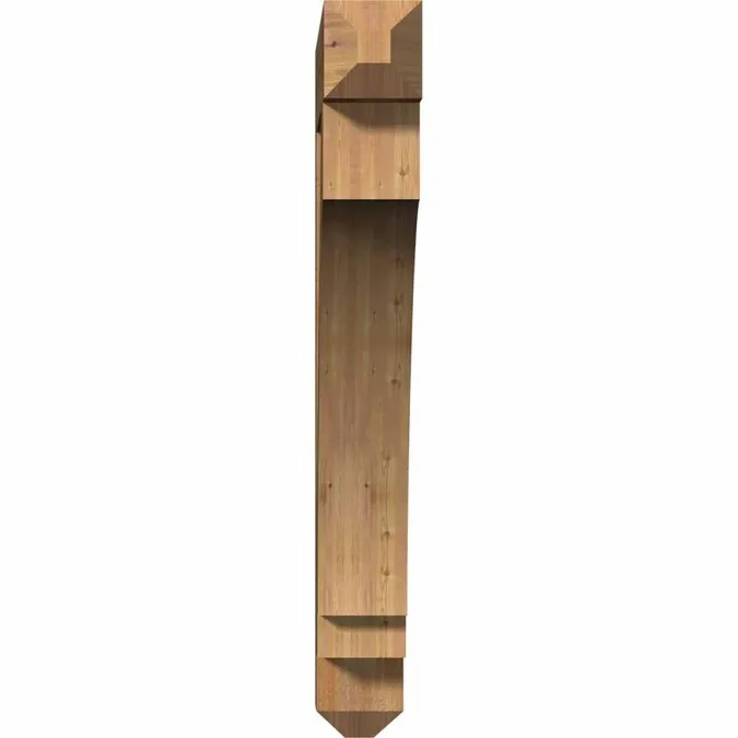 Ekena Millwork Imperial craftsman rough sawn 6-in x 42-in x 48-in Brown Western Red Cedar Standard Bracket