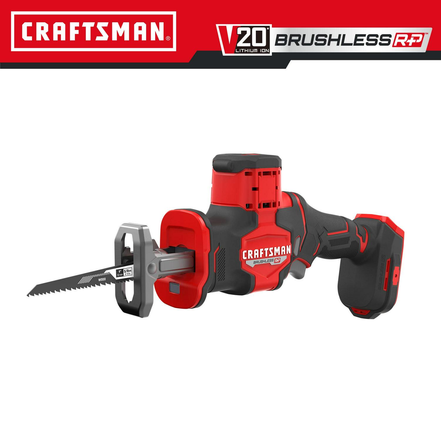CRAFTSMAN V20 RP 20-volt Max Variable Speed Brushless Cordless Reciprocating Saw (Bare Tool)