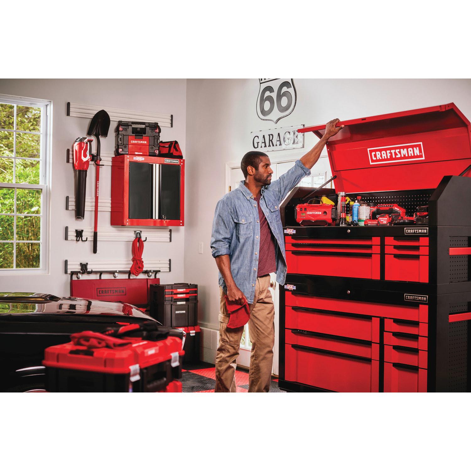 CRAFTSMAN Steel Wall-mounted Garage Cabinet in Red (28-in W x 28-in H x 12-in D)
