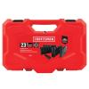 CRAFTSMAN 23-Piece Standard (SAE) and Metric Combination 1/2-in Drive Set 6-Point Impact Socket Set