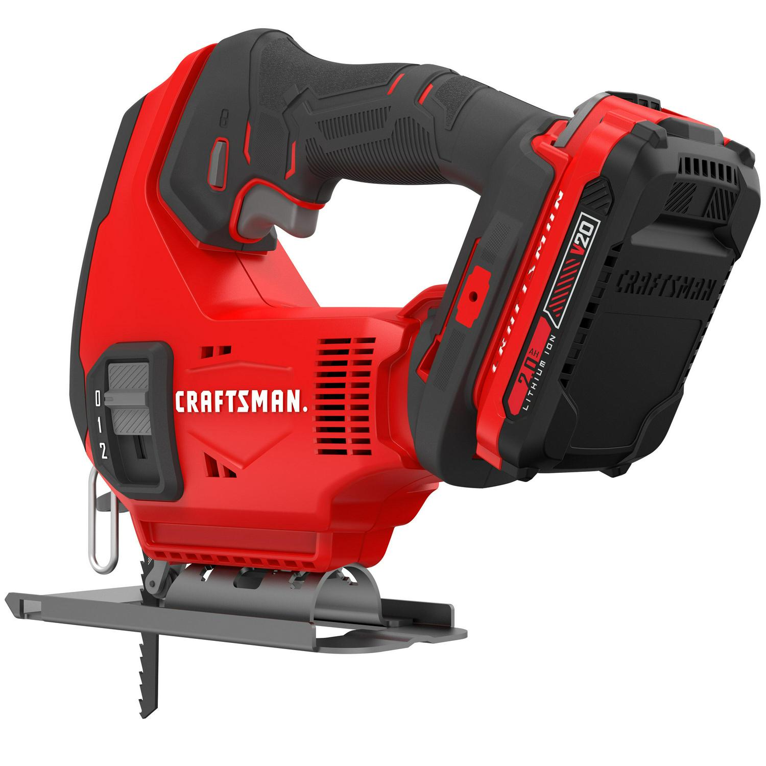 CRAFTSMAN V20 20-volt Max Variable Speed Keyless Cordless Jigsaw (Charger Included and Battery Included)