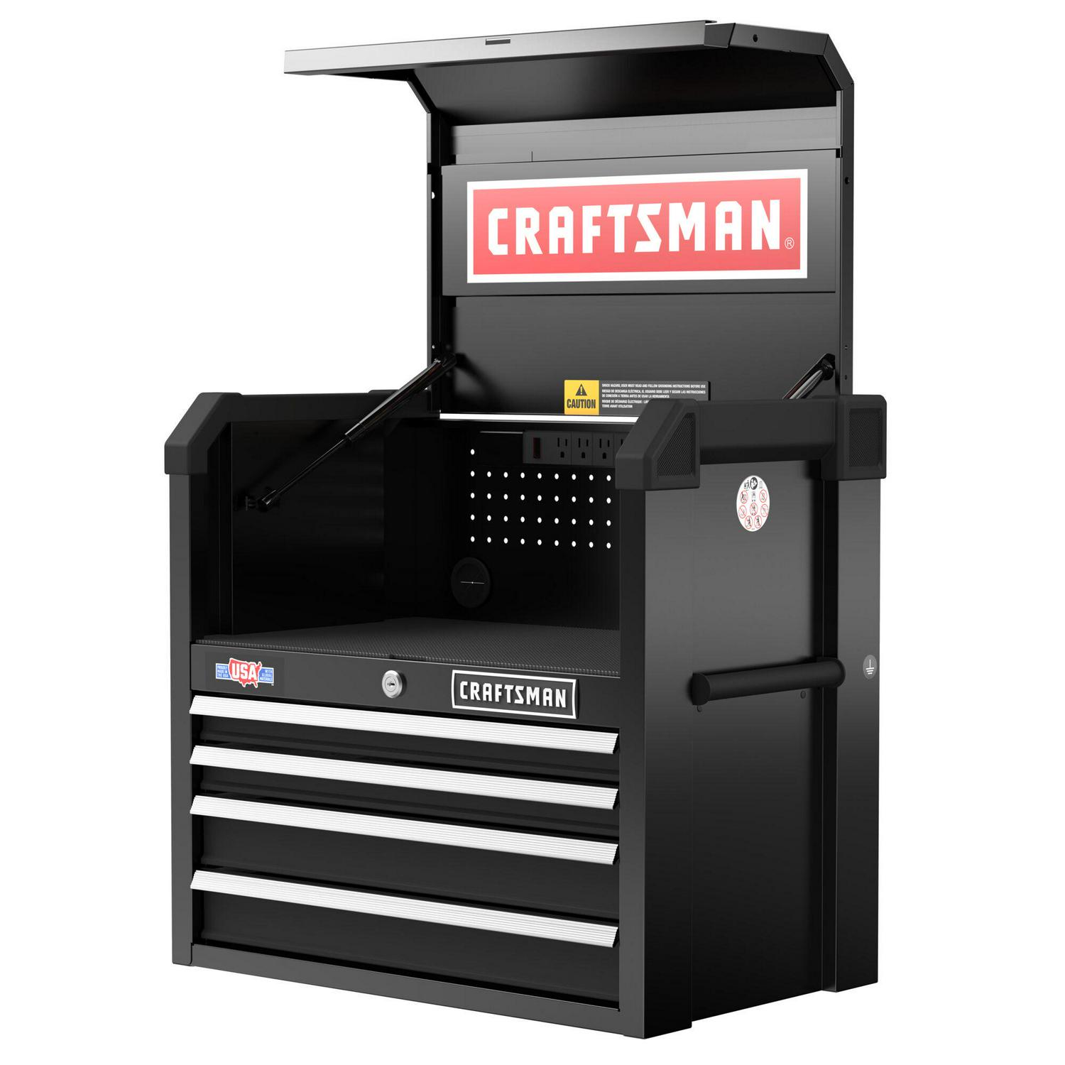 CRAFTSMAN 2000 Series 26-in W x 24.7-in H 4-Drawer Steel Tool Chest (Black)