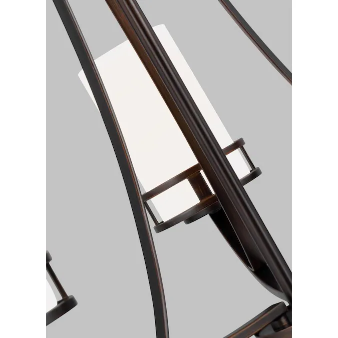Generation Lighting Robie 3-Light Bronze Craftsman Damp Rated Chandelier