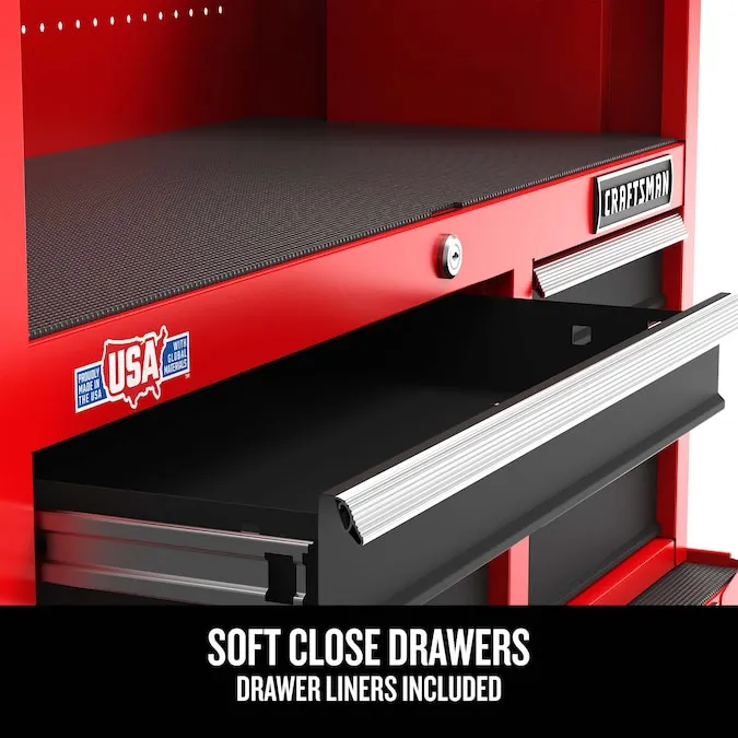 CRAFTSMAN 2000 Series 26.5-in W x 34-in H 5-Drawer Steel Rolling Tool Cabinet (Red)