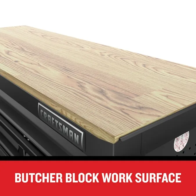 CRAFTSMAN Premium 2000 Series 51.2-in L x 39.5-in H 8-Drawers Rolling Black Wood Work Bench