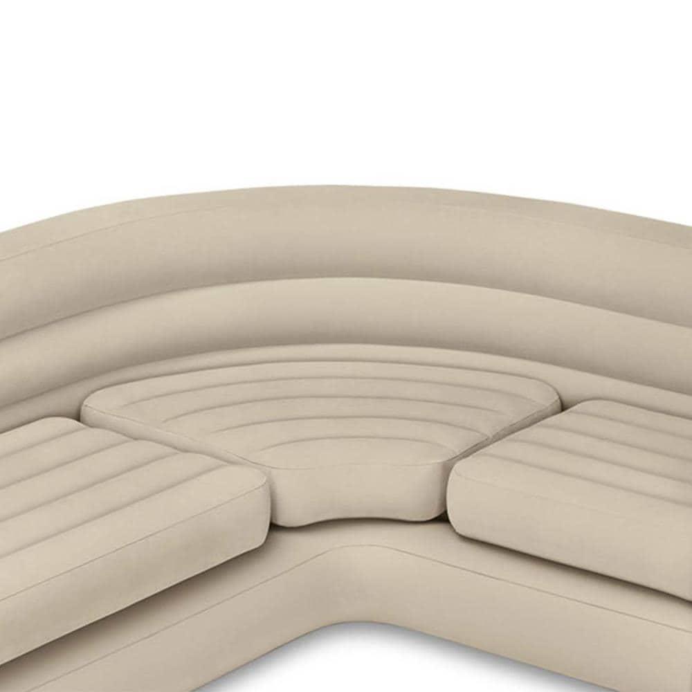 Intex Cream Inflatable Sectional Sofa