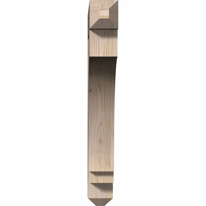 Ekena Millwork Imperial craftsman smooth 3-1/2-in x 28-in x 28-in Brown Douglas Fir Standard Bracket