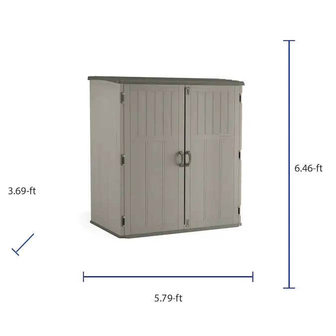CRAFTSMAN 4-ft x 6-ft Resin Storage Shed (Floor Included)