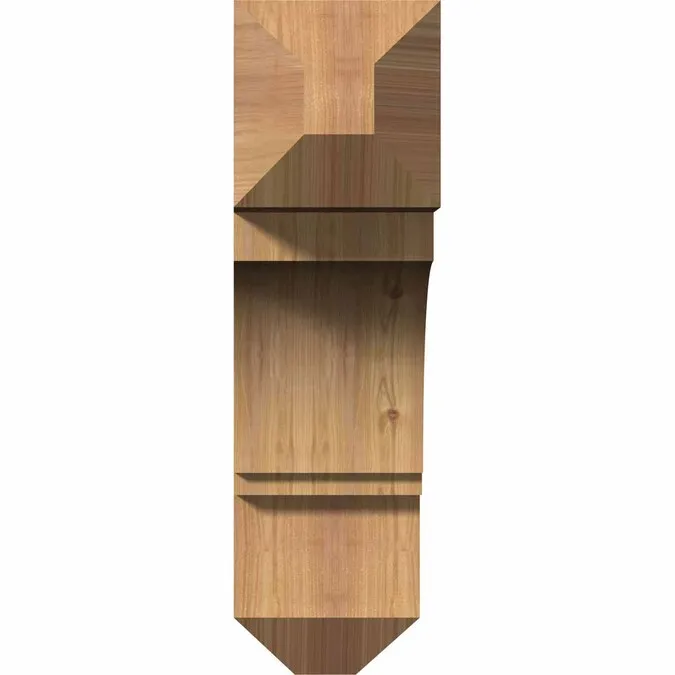 Ekena Millwork Imperial craftsman smooth 5-1/2-in x 20-in x 20-in Brown Western Red Cedar Standard Bracket