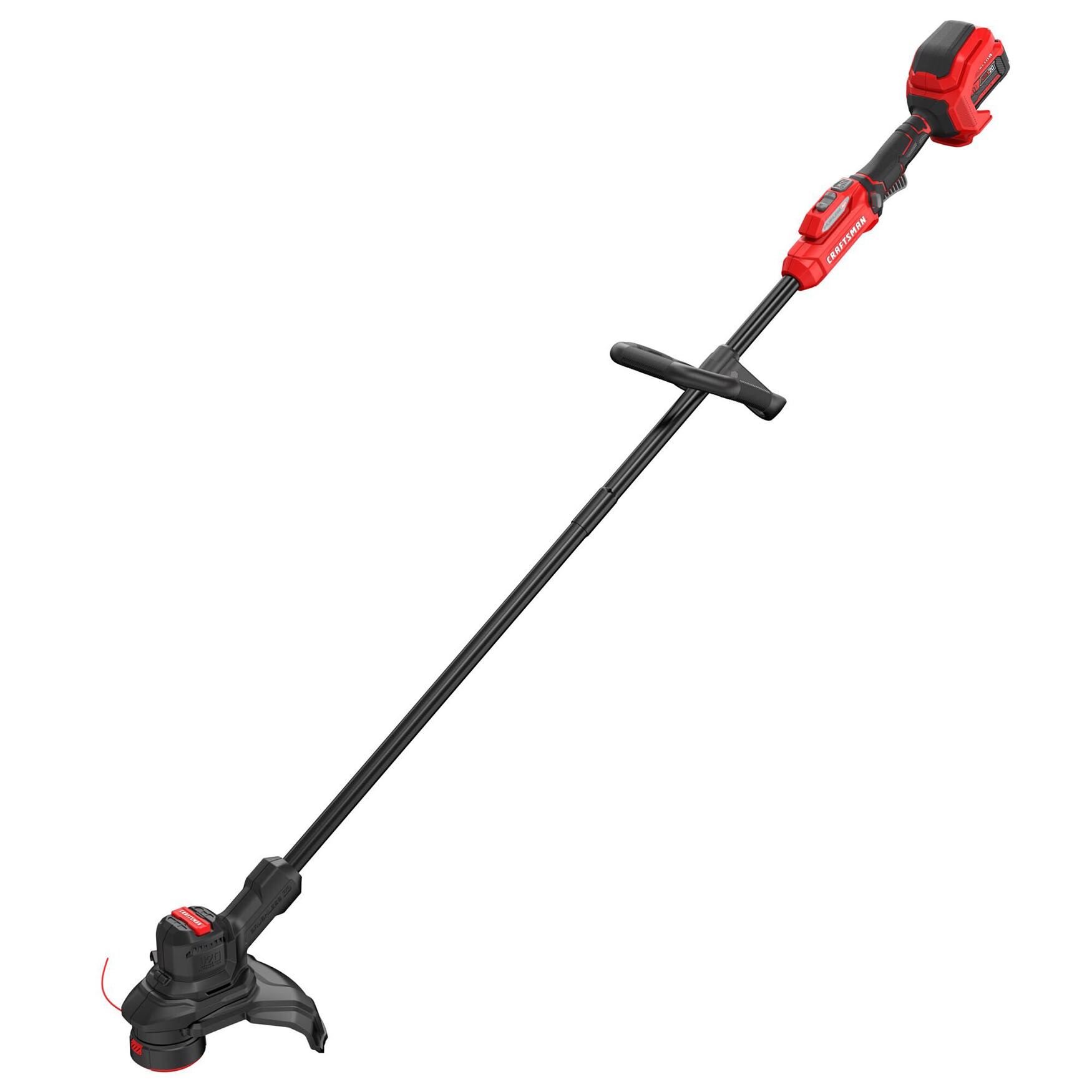 CRAFTSMAN Brushless RP 20-volt Max 13-in Straight Shaft Battery String Trimmer 5 Ah (Battery and Charger Included)