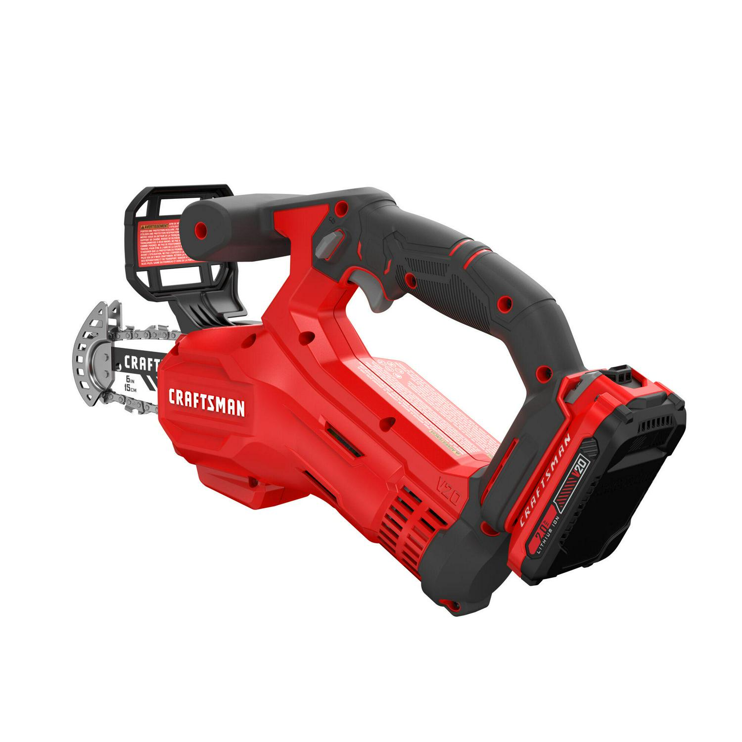 CRAFTSMAN V20 20-volt Max 6-in Battery 2 Ah Chainsaw (Battery and Charger Included)
