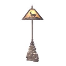 Meyda Tiffany Deer at the Lodge Craftsman / Mission Five Light Floor Lamp