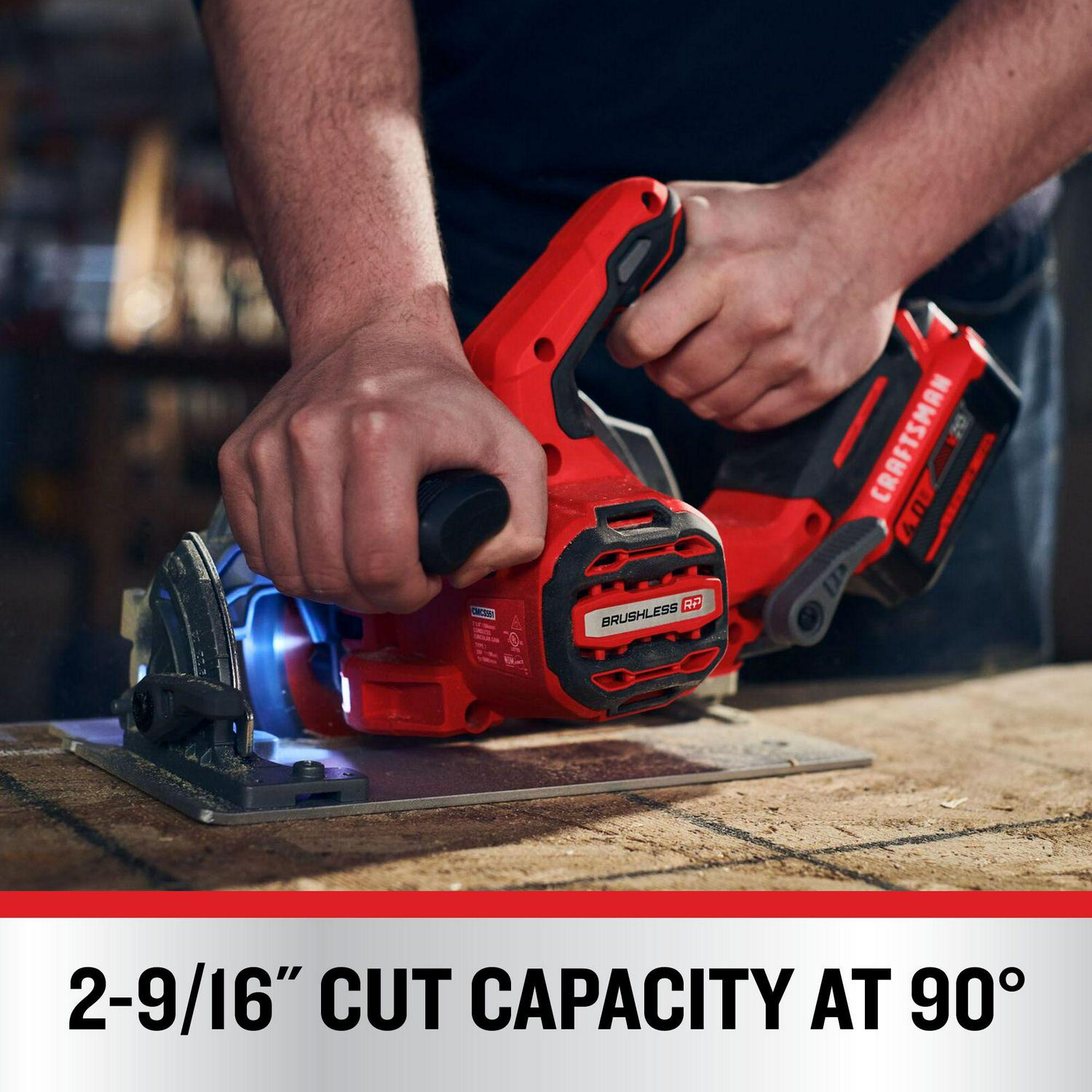 CRAFTSMAN V20 RP 20-volt Max 7-1/4-in Brushless Cordless Circular Saw (Bare Tool)
