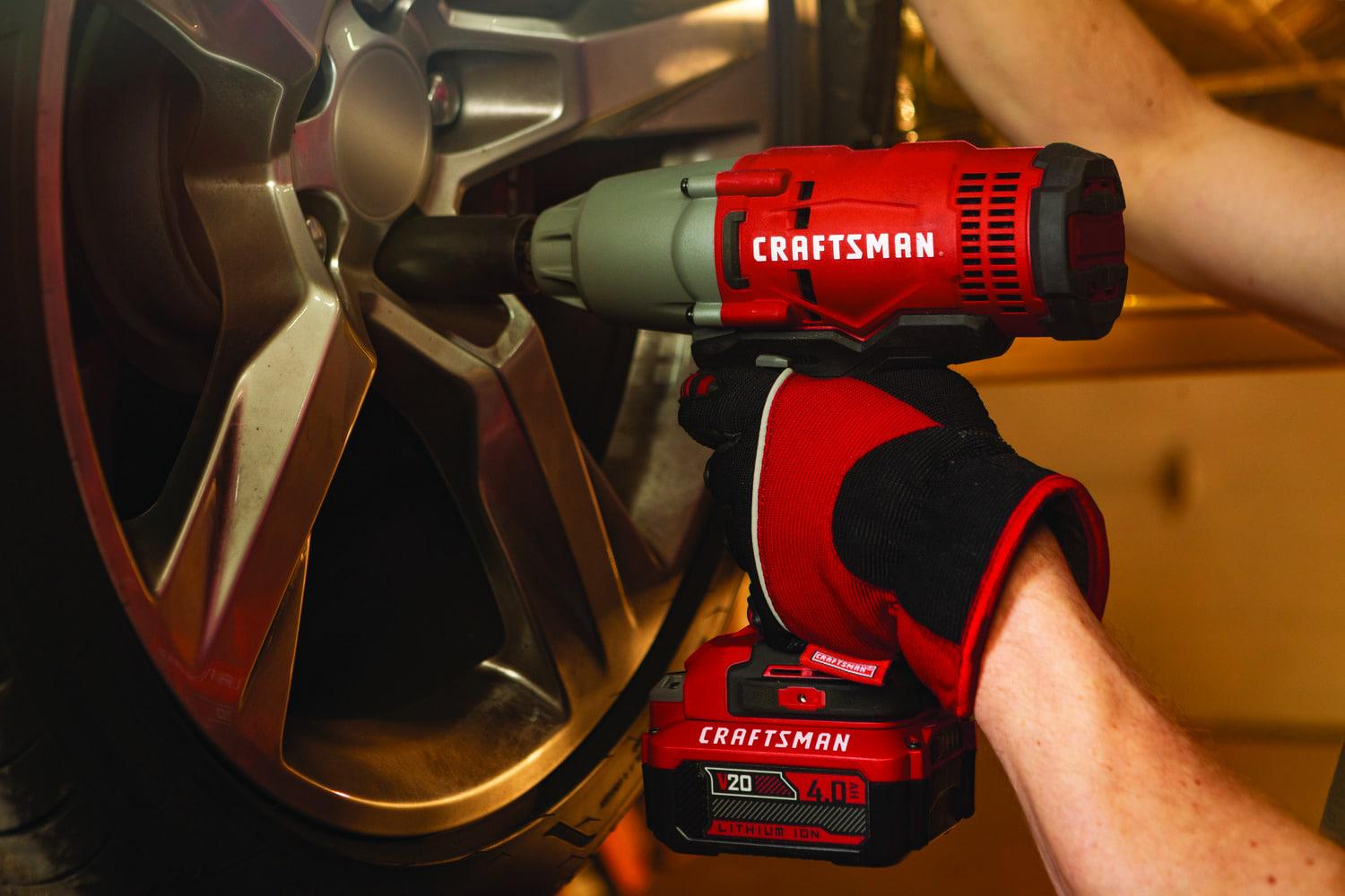 CRAFTSMAN V20 20-volt Max Variable Speed 1/2-in Drive Cordless Impact Wrench (Battery Included)