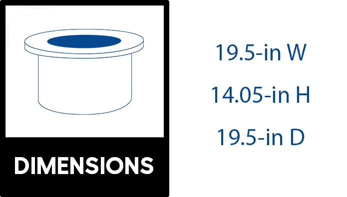 CRAFTSMAN Smokeless 19.5-in W Stainless Steel Wood-Burning Fire Pit