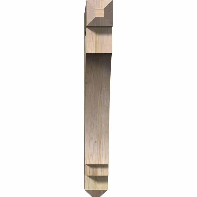 Ekena Millwork Imperial craftsman rough sawn 6-in x 42-in x 48-in Brown Douglas Fir Standard Bracket