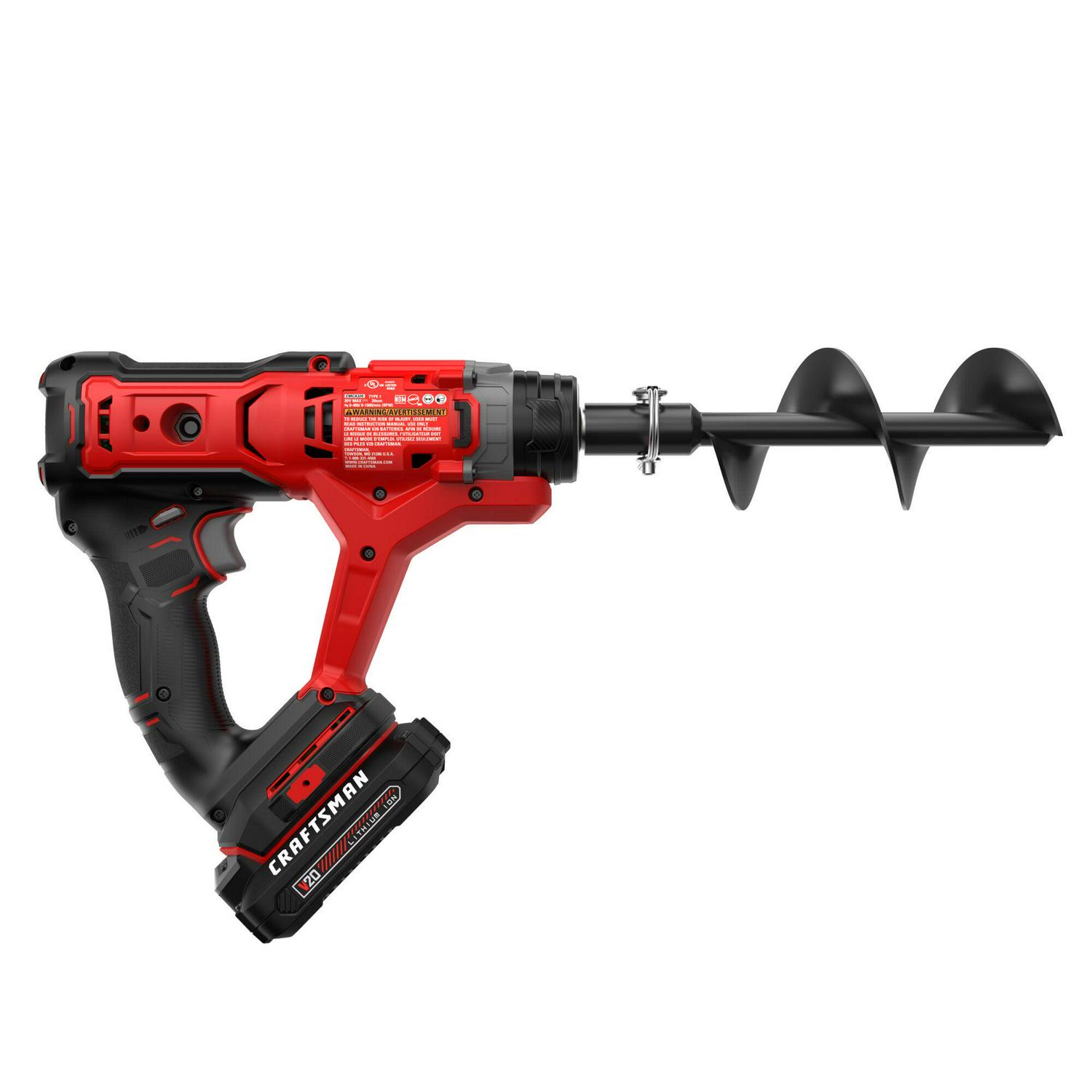 CRAFTSMAN V20 13.976-in Bulb Auger