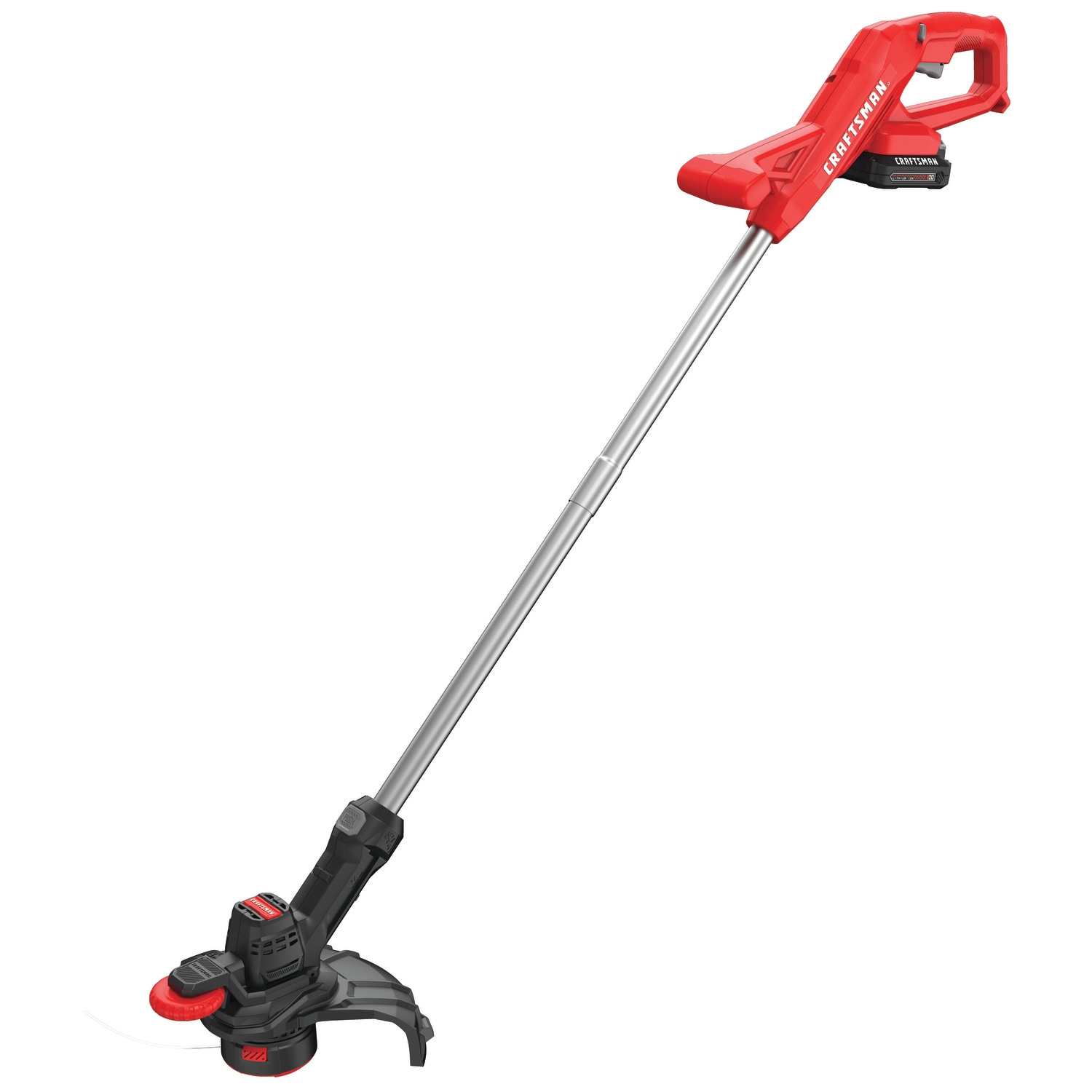 CRAFTSMAN 20-volt Max 10-in Straight Battery String Trimmer with Edger Conversion Capable 1.5 Ah (Battery and Charger Included)