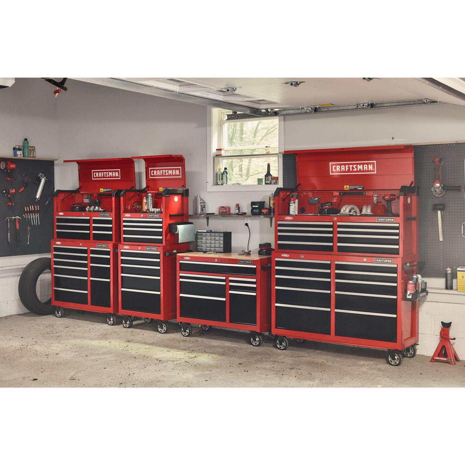 CRAFTSMAN 2000 Series 51.5-in W x 24.7-in H 8-Drawer Steel Tool Chest (Red)