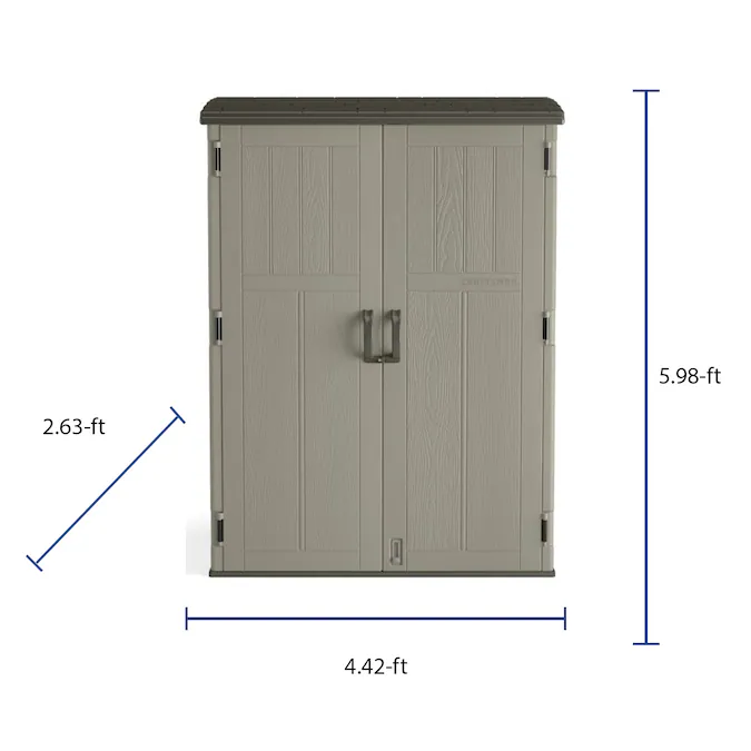 CRAFTSMAN 5-ft x 2-ft Craftsman Resin Shed Resin Storage Shed (Floor Included)