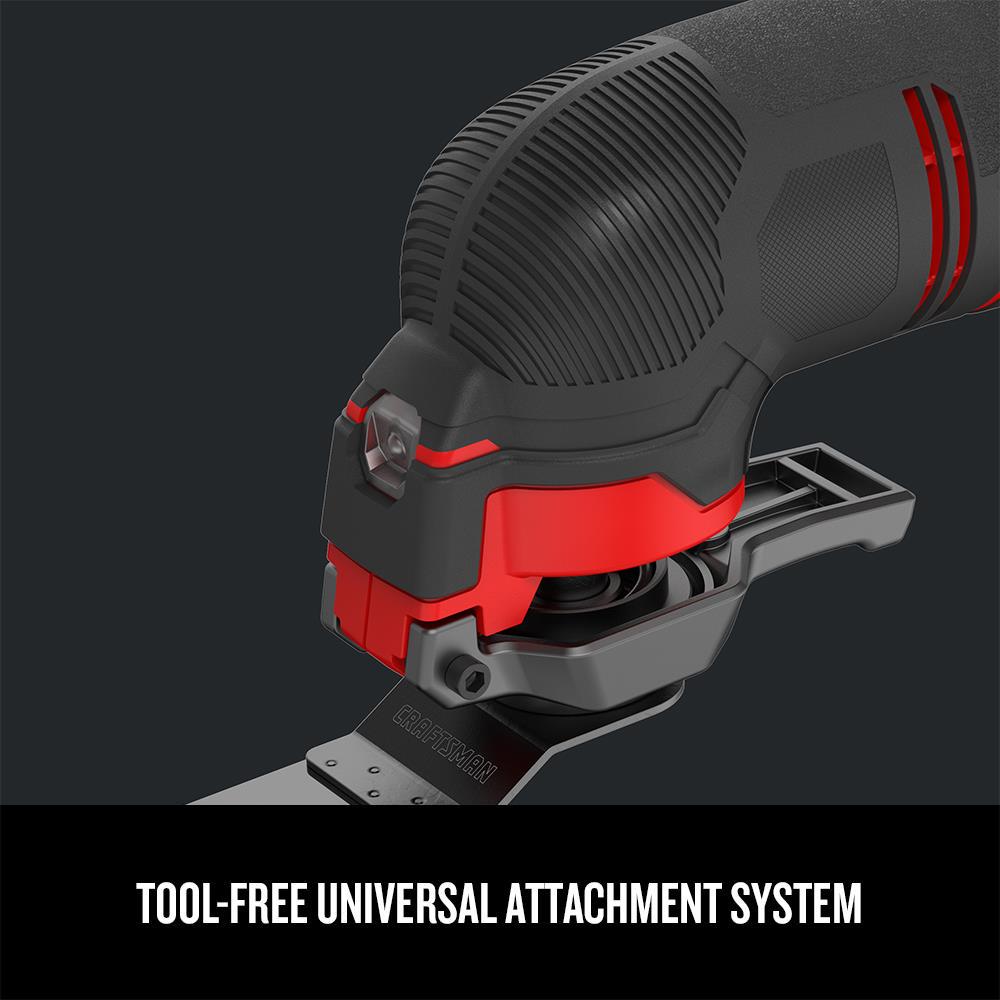 CRAFTSMAN V20 Cordless 20-volt Max Variable Speed 15-Piece Oscillating Multi-Tool Kit with Soft Case (1-Battery Included)