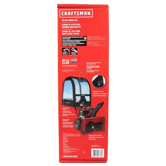CRAFTSMAN Snow blower Fabric/Steel/Vinyl Cab