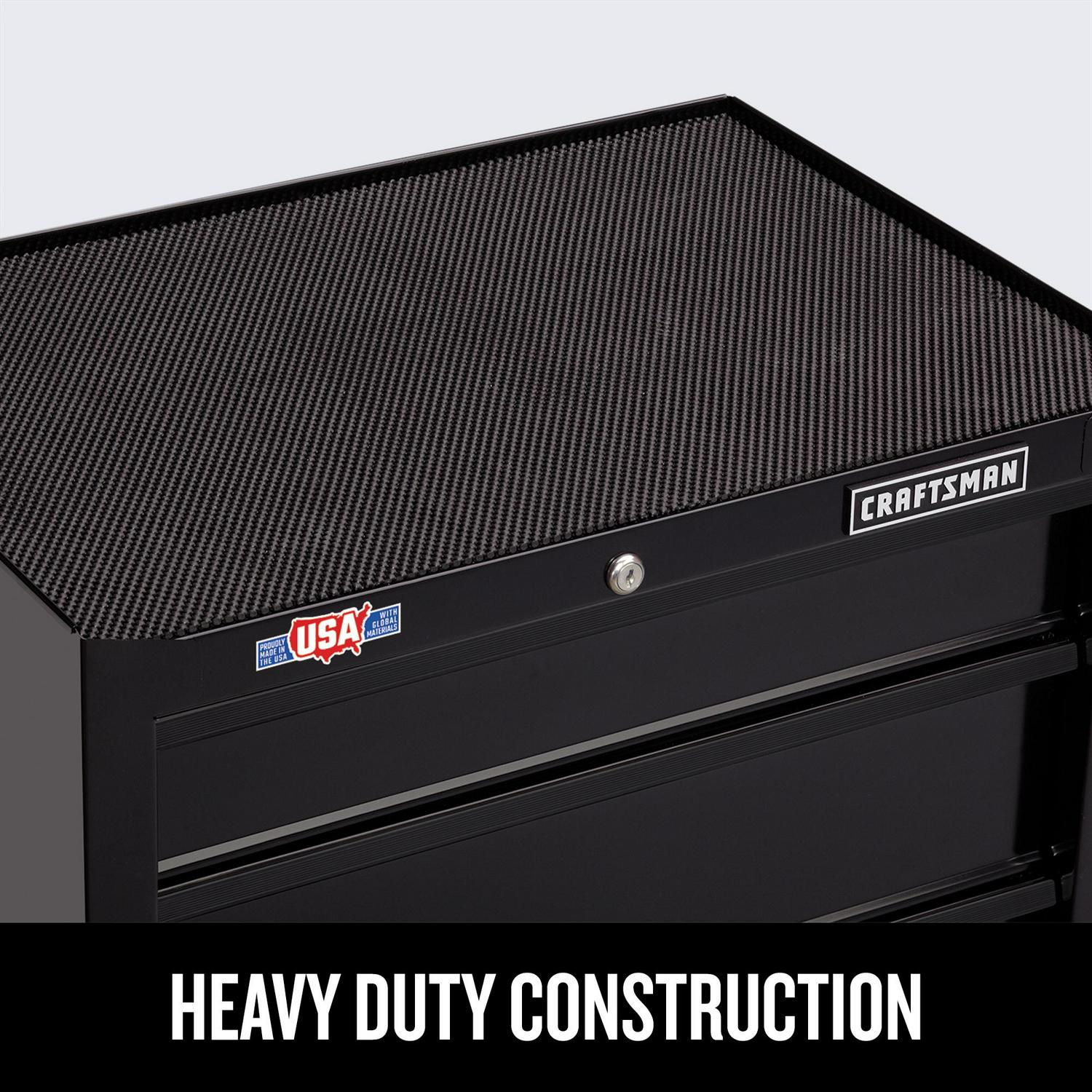 CRAFTSMAN 1000 Series 26.5-in W x 32.5-in H 4-Drawer Steel Rolling Tool Cabinet (Black)