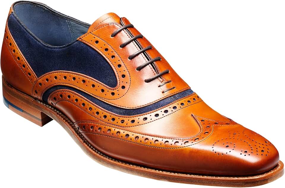 BARKER McClean Men's Handmade Leather Brogue Oxford Dress Shoes - Timeless Elegance and Superior Craftsmanship