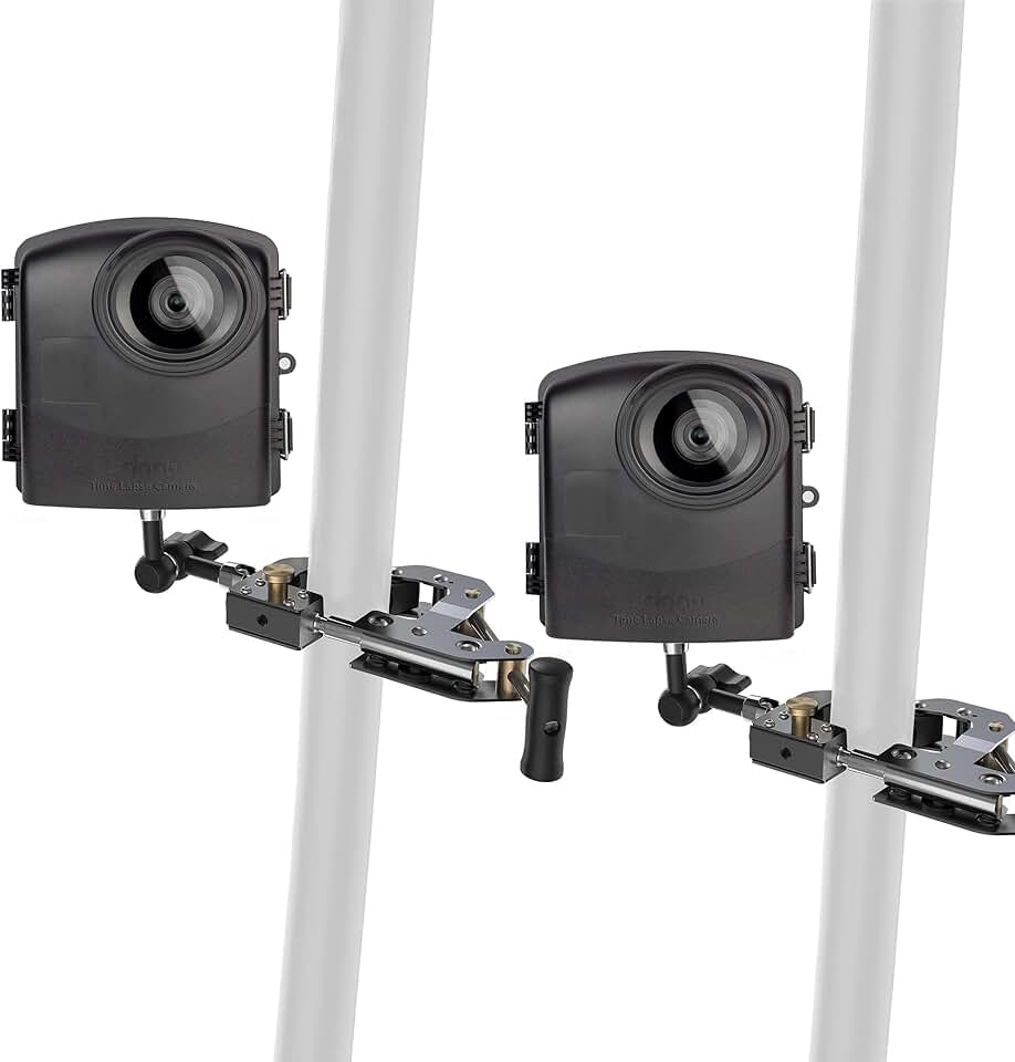 BCC2000 - Construction & Outdoor Security Time Lapse Camera Trio Bundle Pack - Up to 1-Year Battery Life - 1080P - Includes: TLC2000 Camera, Industrial Clamp, & Weather-Resistant Case - (2-Pack)