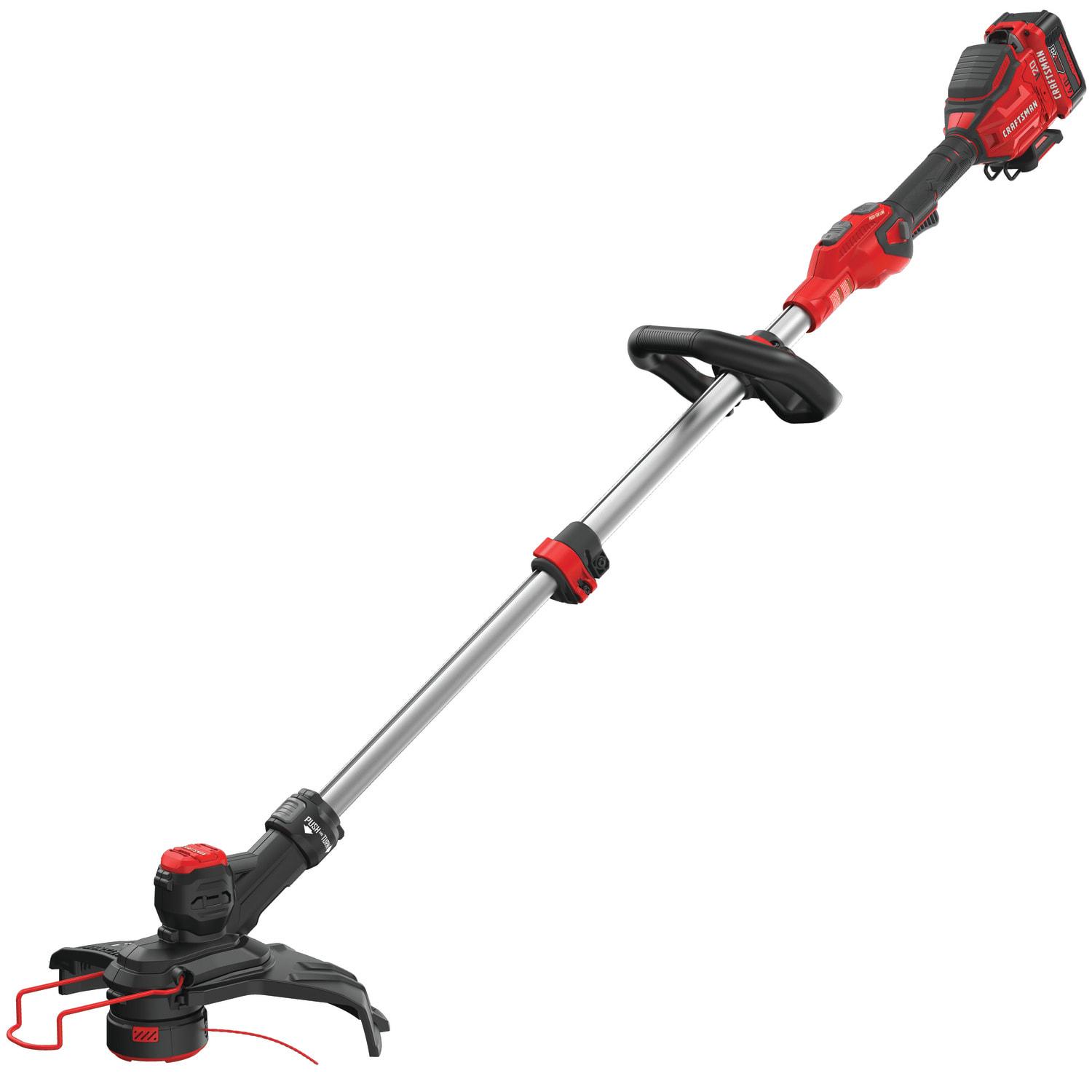CRAFTSMAN V20 20-volt Max 13-in Straight Shaft Battery String Trimmer 4 Ah (Battery and Charger Included)